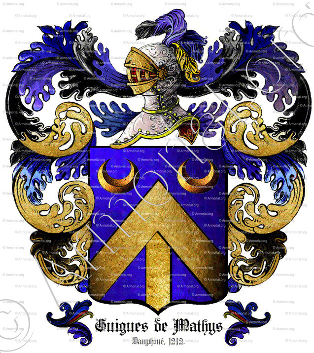 de GUIGUES de MATHYS_Dauphiné (Chevalier,1212, héritier Galbert) _France.