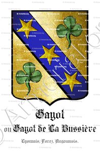 GAYOT ou GAYOT DE LA BUSSIÈRE