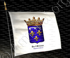 drapeau-Duc d'ORLEANS_Royaume de France_France