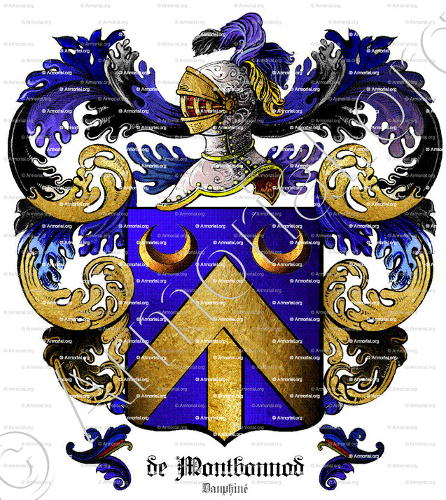 de MONTBONNOD_Dauphiné. (Seigneurie de Galbert, 1030)_France.