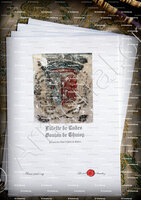 velin-d-Arches-FILLETTE de LUDES et GOUJON de THUISY_Seigneurs de Ludes. Armoiries dans l'Eglise de Ludes._France