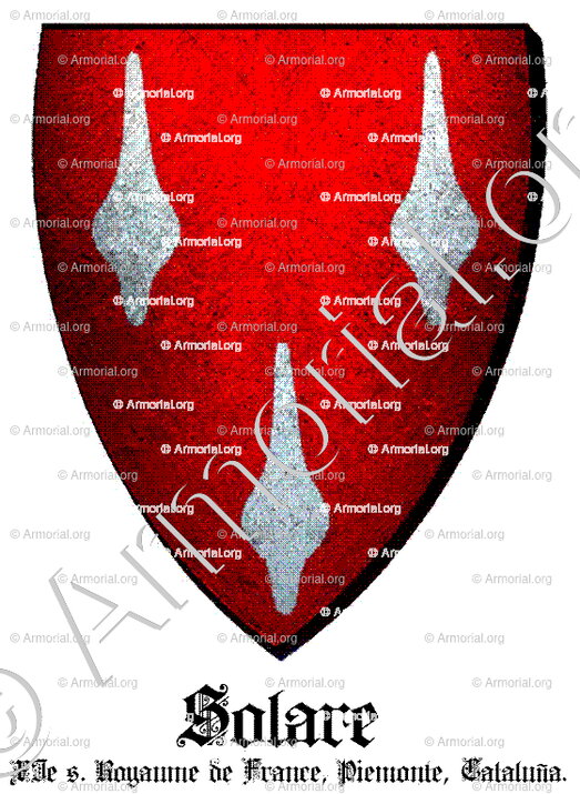 SOLARE_XIe s. Royaume de France, Piemonte, Cataluña._France Italia España (i)