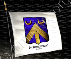 drapeau-de MONTBONNOD_Dauphiné. (Seigneurie de Galbert, 1030)_France