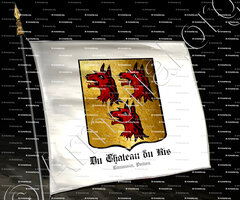 drapeau-Du CHATEAU du RIS_Limousin, Poitou,_France