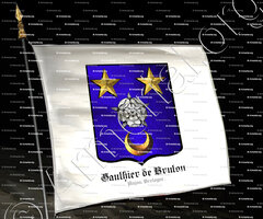 drapeau-GAULTIER de BRULON_Anjou, Bretagne._France