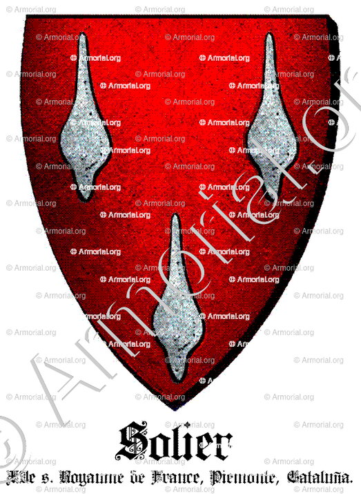 SOLIER_XIe s. Royaume de France, Piemonte, Cataluña._France Italia España (i)