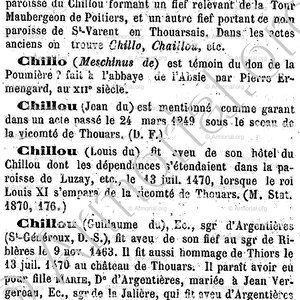 CHILLOU_Dictionnaire des familles du Poitou (Beauchet-Filleau, 1895)_France (ii) doc