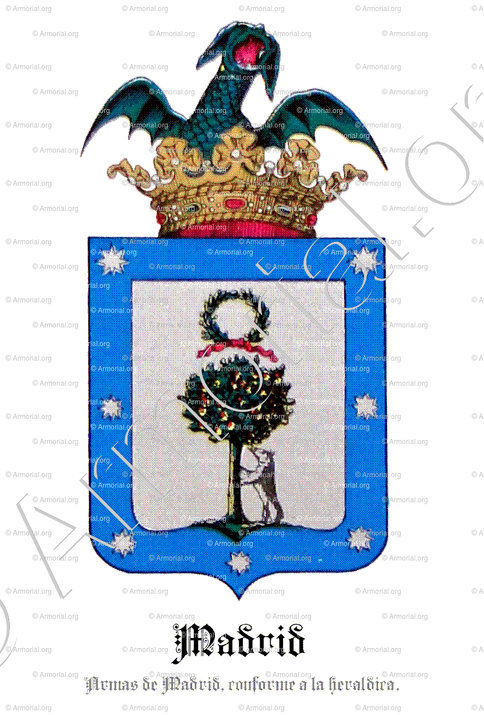 MADRID_Armas de Madrid, conforme a la heraldica._España