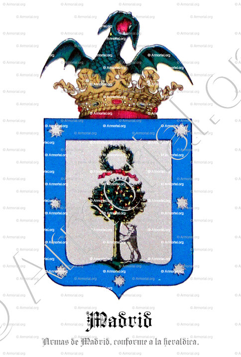 MADRID_Armas de Madrid, conforme a la heraldica._España