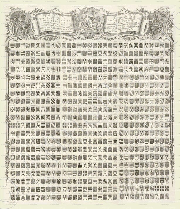 WAPENKAART_Johannes van Hiltrop, 1769._Nederland