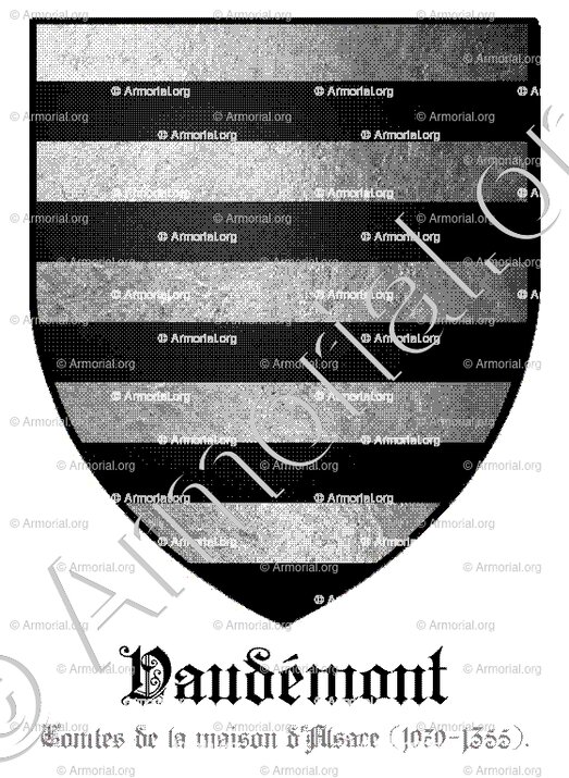 VAUDÉMONT_Comtes de la maison d'Alsace (1070-1355)._France