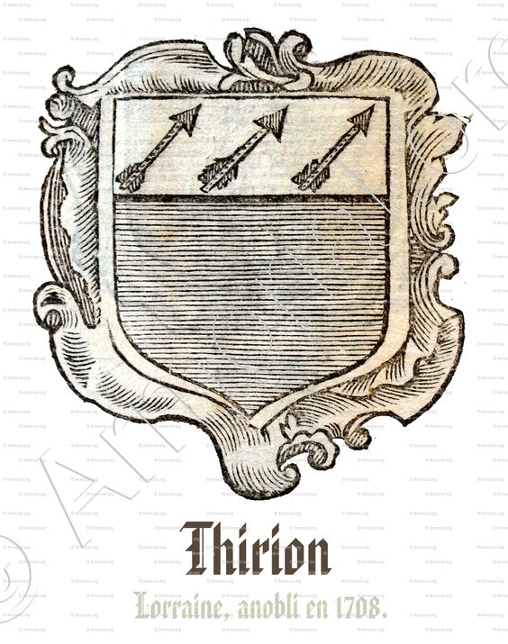THIRION_Lorraine, 1708._France