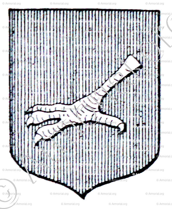 MEMBRE_De gueules, à un membre d'argent._Héraldique
