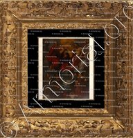 cadre-ancien-or-BARTILLAT_Armoiries au bas du tableau. XVIIe s. Eglise Saint- Maurice à Chamblet (Allier). _France