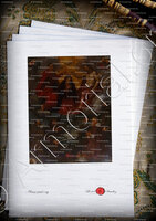 velin-d-Arches-BARTILLAT_Armoiries au bas du tableau. XVIIe s. Eglise Saint- Maurice à Chamblet (Allier). _France