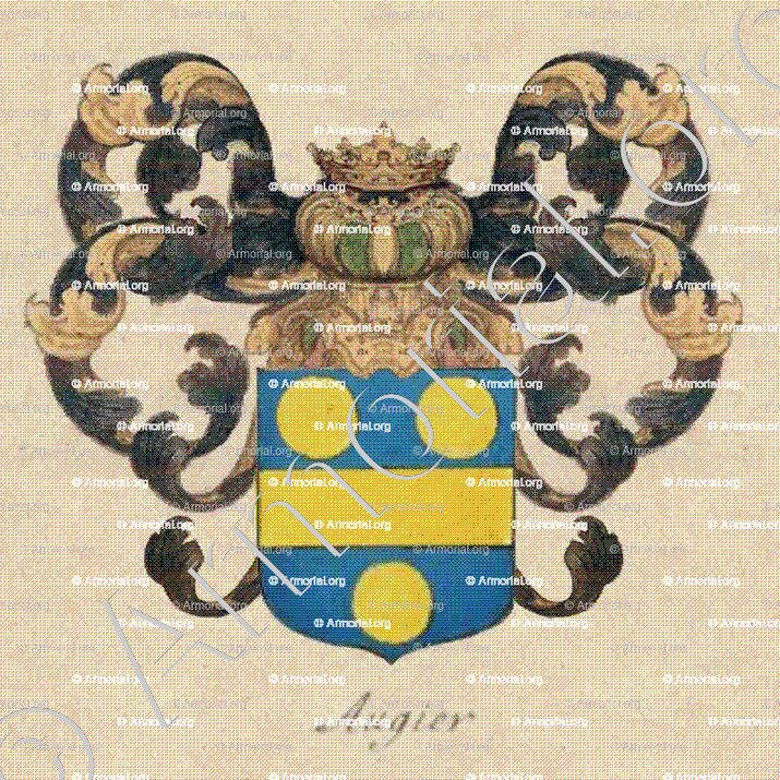 AUGIER_Armorial de France, 1696-1710. Reg. Auvergne (d'Hozier)_France +