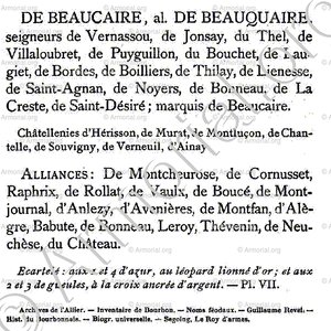 de BEAUCAIRE_Armorial du Bourbonnais (Cte G. de Soultrait, 1890)_France (ii)