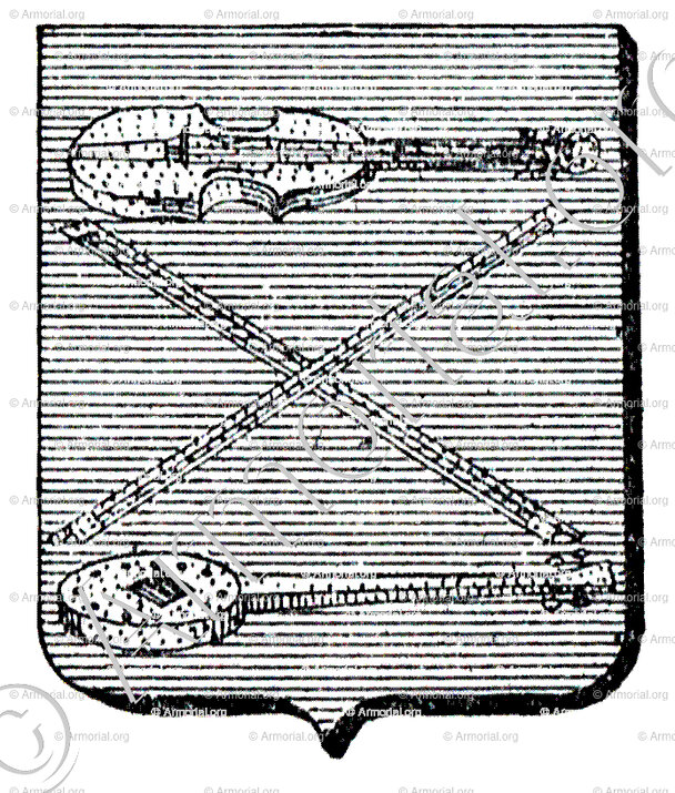 MENETRIER_Armes de la corporation parisienne des ménétriers, maîtres à danser (XVIIIes.)_France