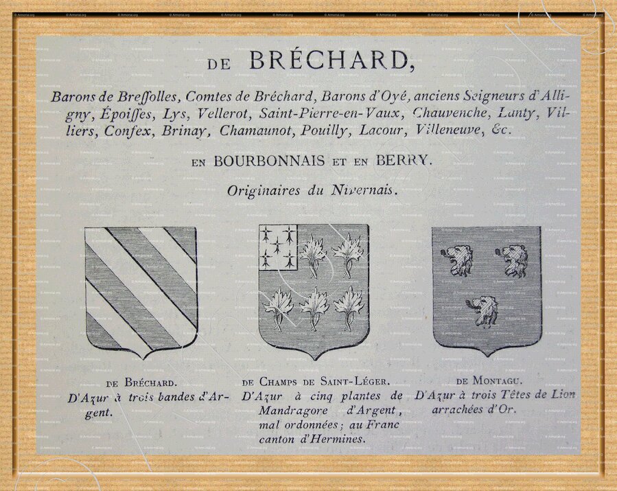 de BRECHARD; Nivernais; France