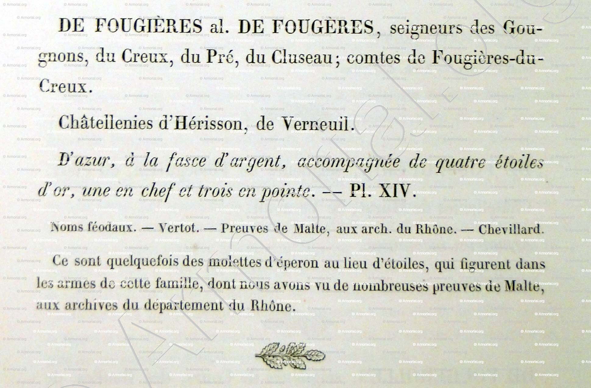 De FOUGIERES