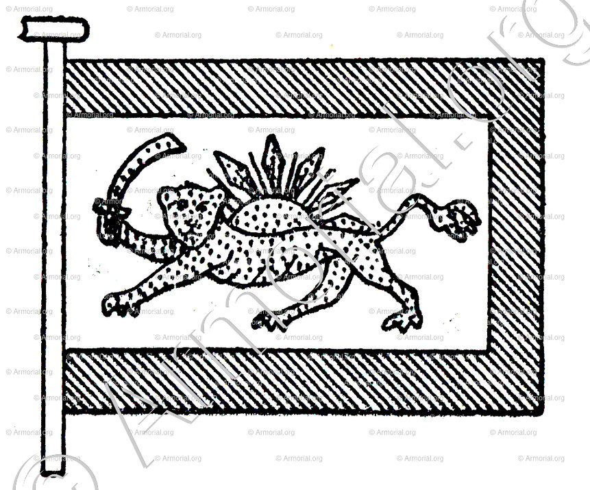 PERSE_Drapeau du Royaume de Perse_Iran (1)