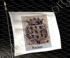 drapeau-SIMIANE o SIMIANA_Provenza, Piemonte, Contea di Nizza_Ducato di Savoia, Regno di Sardegna.