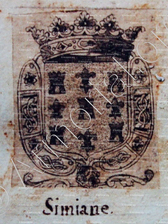 SIMIANE o SIMIANA_Provenza, Piemonte, Contea di Nizza_Ducato di Savoia, Regno di Sardegna.