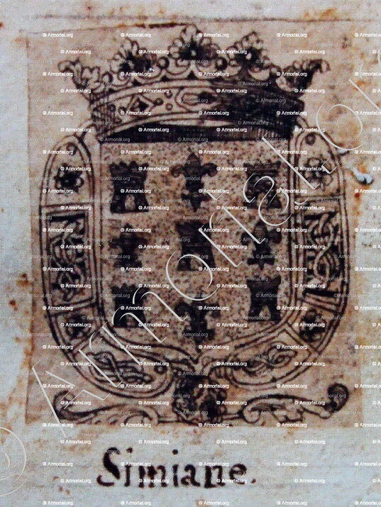 SIMIANE o SIMIANA_Provenza, Piemonte, Contea di Nizza_Ducato di Savoia, Regno di Sardegna.