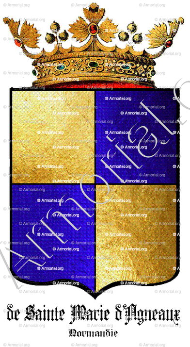 de SAINTE MARIE d'AGNEAUX_Ancienne chevalerie de Normandie. Au XVe s. d'Agneaux._Royaume de France (ii)