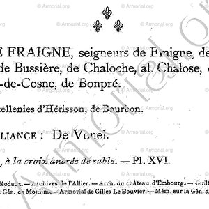 de FRAIGNE_Armorial du Bourbonnais (Cte G. de Soultrait, 1890)_France (ii)