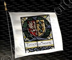 drapeau-TISSOT dit SANFIN_Valangin, Le Bourg. Neuchâtel_Suisse ()