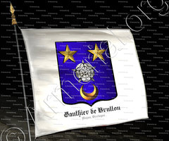 drapeau-GAULTIER de BRULLON_Anjou, Bretagne._France