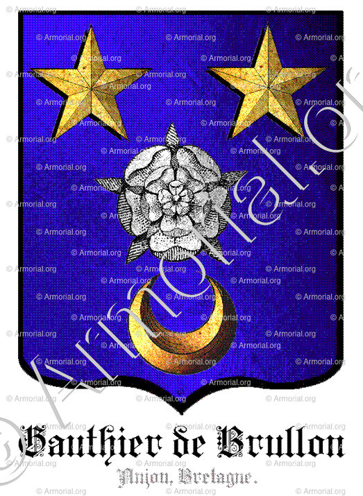 GAULTIER de BRULLON_Anjou, Bretagne._France