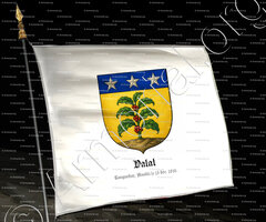 drapeau-VALAT_Languedoc. Anobli le 13 déc. 1816._France