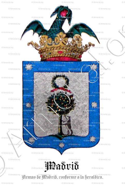 MADRID_Armas de Madrid, conforme a la heraldica._España...