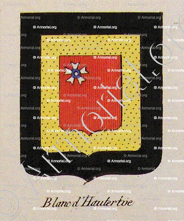 BLANC D'HAUTERIVE_Noblesse d'Empire._France