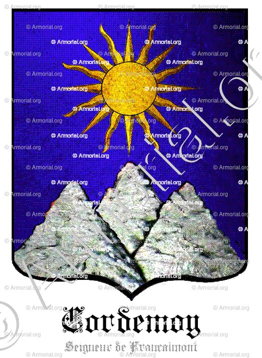 CORDEMOY_Seigneur de Francalmont._France