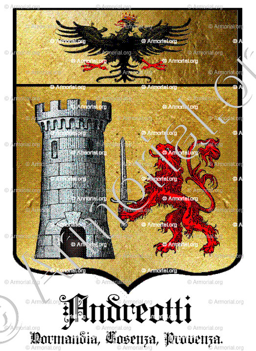 ANDREOTTI_Normandia, Cosenza, Provenza._Italia Francia