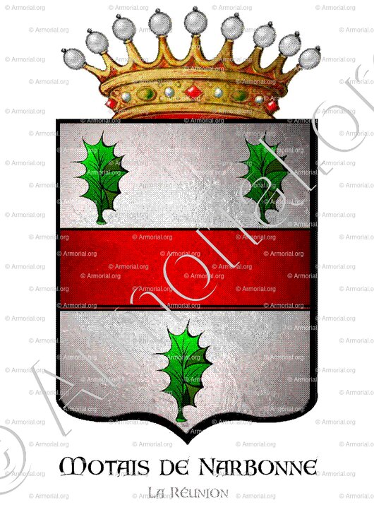 MOTAIS de NARBONNE_La Réunion, Saint-Pierre 1781._France + ()