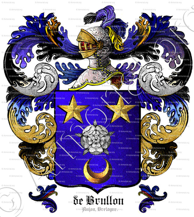 de BRULLON_Anjou, Bretagne._France.