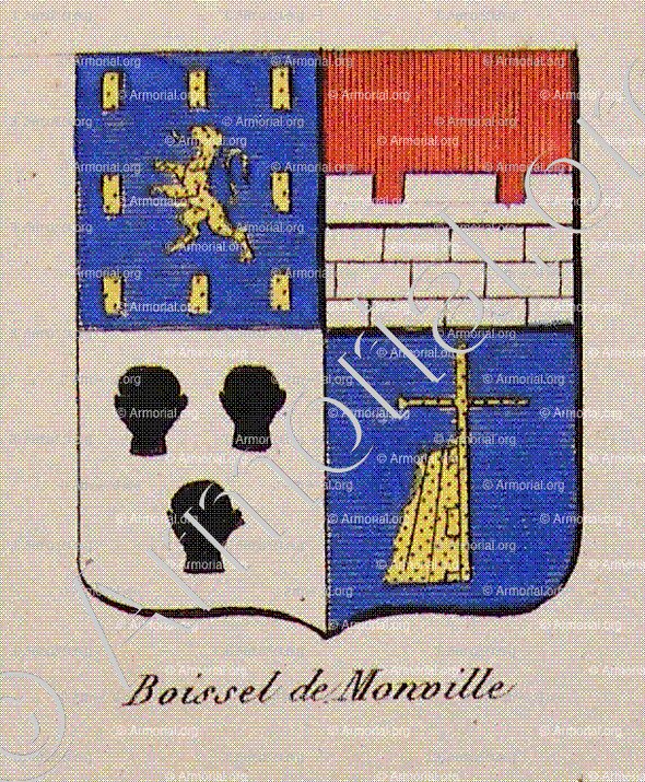BOISSEL DE MONVILLE_Noblesse d'Empire._France