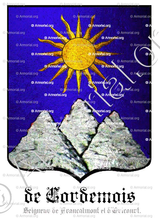 de CORDEMOIS_Seigneur de Francalmont._France