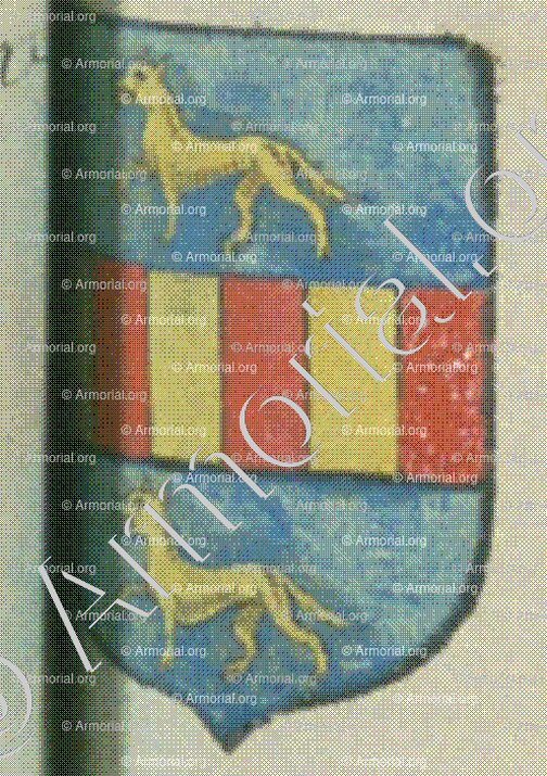 de la PORTE (La Rochelle)_Blason enregistré sous le règne de Louis XIV._France