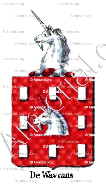 DE WAVRANS_Armorial royal des Pays-Bas_Europe