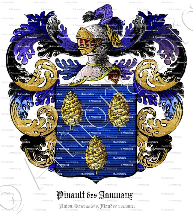 PINAULT des JANMAUX_Anjou, Tournaisis, Flandre romane (1)