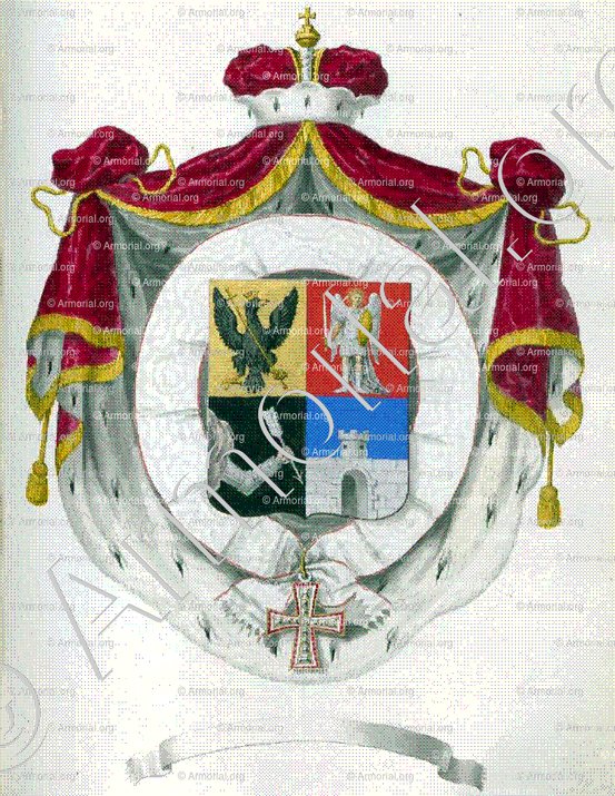 KИЙ (DOLGORUCKY)_Dannebrogordenens Våbenbog tome IV, 1808-1850_Российская империя (Empire de Russie)