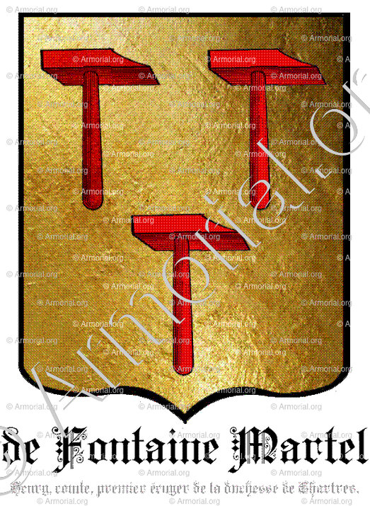 De FONTAINE MARTEL_Henry, comte, premier écuyer de la duchesse de Chartres._France