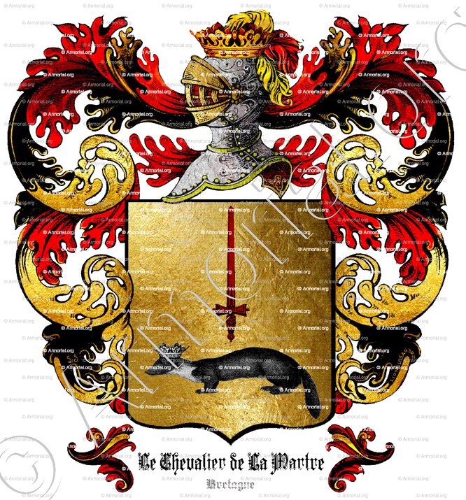 LE CHEVALIER de LA MARTRE_Bretagne_France....