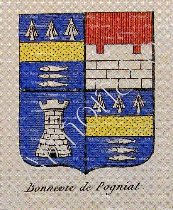 BONNEVIE DE POGNIAT_Noblesse d'Empire._France