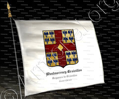 drapeau-MONTMORENCY-CROISILLES_Seigneurs de Croisilles. Comté d'Artois._France